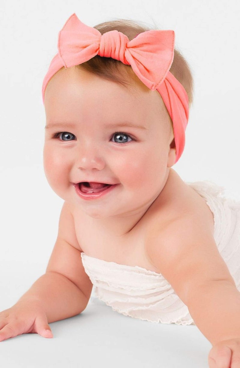 Toptim Baby Headbands Cotton Knotted, Girl's Rabbit Ear Hairbands for Newborn,Toddler 8-Pack (Multicoloured, one size) - Image 2